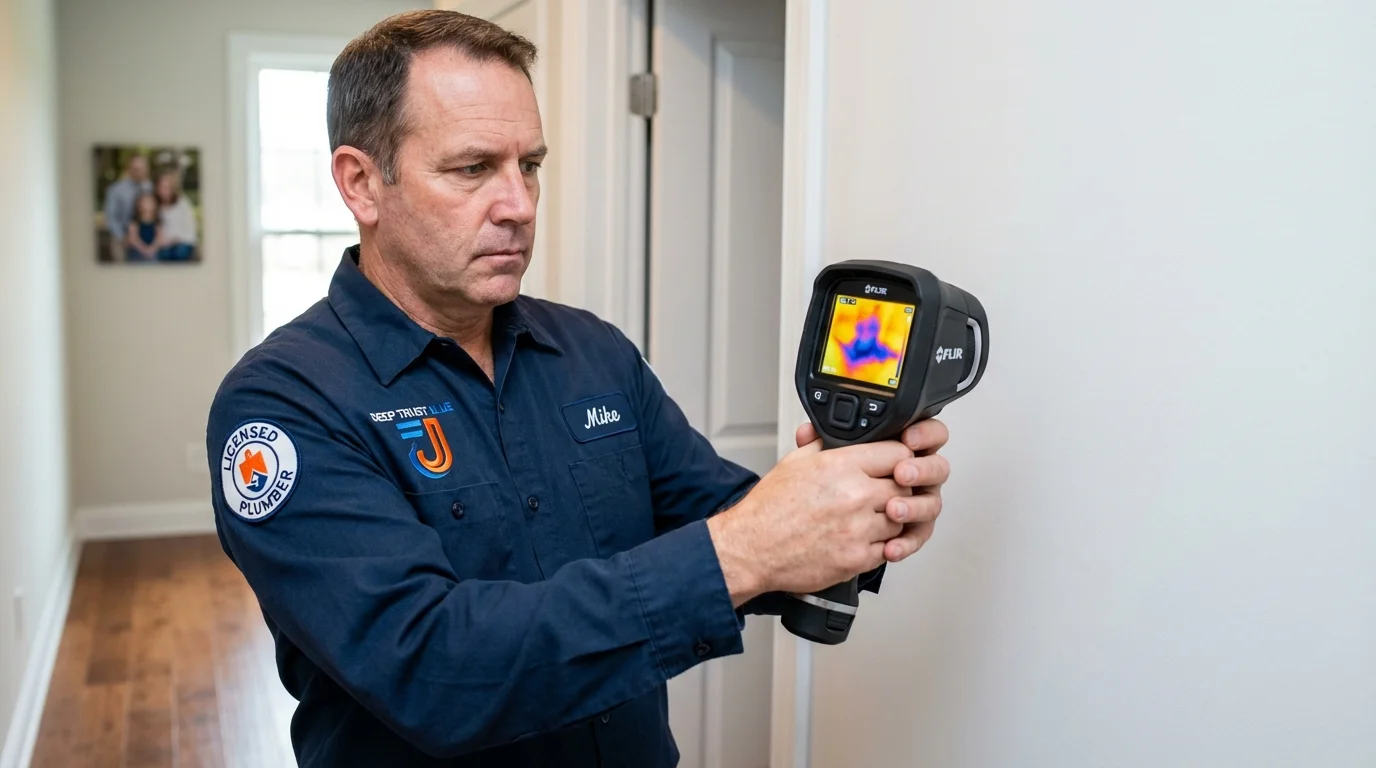 Thermal imaging leak detection by Johns Plumbing LLC in Swanquarter